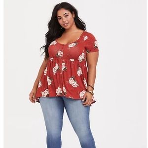 Torrid Super Soft Dream Bouquet Babydoll 3